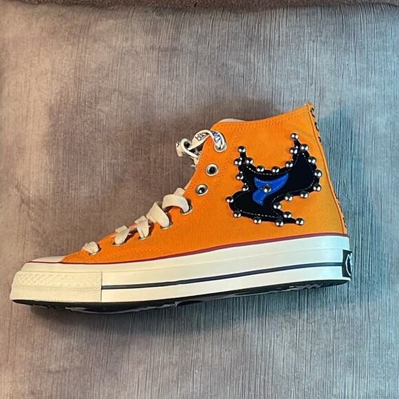 NWOT. Converrse All Star Orange Lace-up Sneakers. 6.5 - Picture 6 of 8